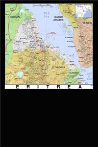 Modern Day Color Map of Eritrea in Africa Journal