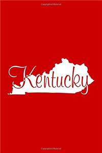 Kentucky - Red Lined Notebook with Margins