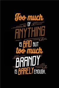 Too Much Of Anything Is Bad But Too Much Brandy Is Barely Enough.