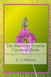 Birthday Flower Coloring Book