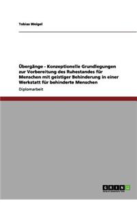 Übergänge - Konzeptionelle Grundlegungen zur Vorbereitung des Ruhestandes für Menschen mit geistiger Behinderung in einer Werkstatt für behinderte Menschen