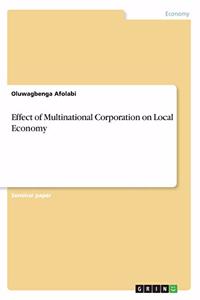 Effect of Multinational Corporation on Local Economy