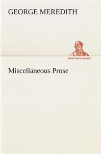 Miscellaneous Prose