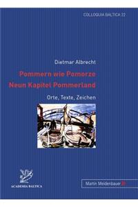 Pommern Wie Pomorze.- Neun Kapitel Pommerland