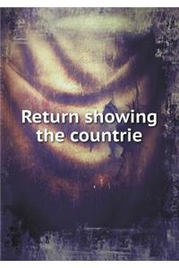 Return showing the countrie