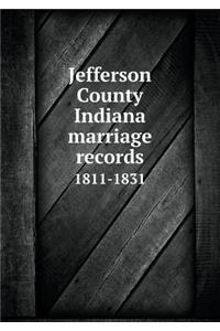 Jefferson County Indiana marriage records 1811-1831