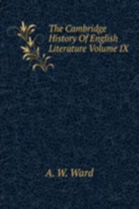 Cambridge History Of English Literature Volume IX