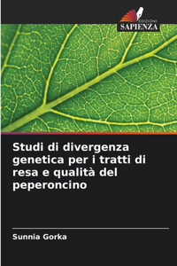 Studi di divergenza genetica per i tratti di resa e qualità del peperoncino