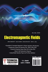 Electromagnetic Fields for BE Anna University R21CBCS (IV - ECE - EC3452)