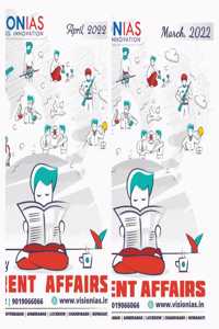 Vision ias current affairs April and March 2022 (2 Months combo) (English Medium)