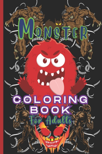 Monster Coloring Book for Adults