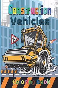 Construction vehicles Coloring Book