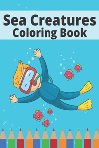 Sea Creatures Coloring Book