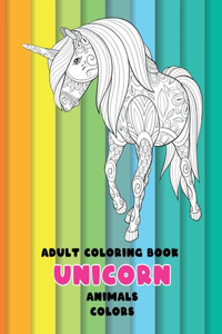 Adult Coloring Book Colors - Animals - Unicorn
