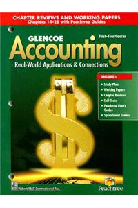 Glencoe Accounting: 1st Year Course, Chapter Reviews and Working Papers 14-28