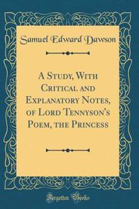 A Study, With Critical and Explanatory Notes, of Lord Tennyson's Poem, the Princess (Classic Reprint)