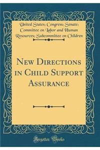 New Directions in Child Support Assurance (Classic Reprint)