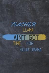 Teacher Llama ain't got time for your drama