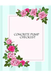 Concrete Pump Checklist