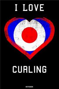 I Love Curling Notebook