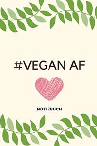 #vegan AF Notizbuch