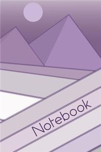 Mountain Scene Violet Notebook