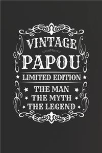 Vintage Papou Limited Edition The Man Myth The Legend