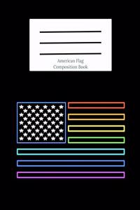 American Flag Composition Book