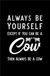 Always Be Yourself Except If You Can Be a Cow Then Always Be a Cow