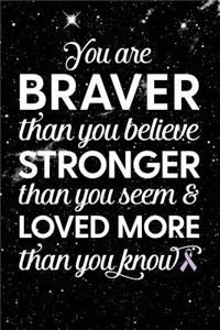 You Are Braver Than You Believe Stronger Than You Seem & Loved More Than You Know