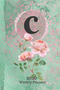 Plan On It 2020 Weekly Calendar Planner 15 Month Pocket Appointment Notebook - Monogram Letter C