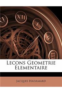 Lecons Geometrie Elementaire