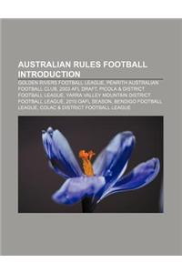 Australian Rules Football Introduction