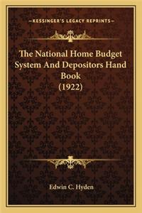 The National Home Budget System And Depositors Hand Book (1922)