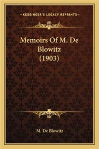 Memoirs Of M. De Blowitz (1903)