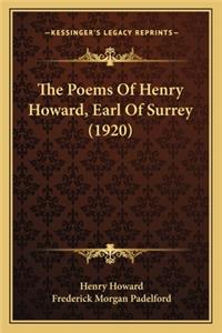 The Poems of Henry Howard, Earl of Surrey (1920)