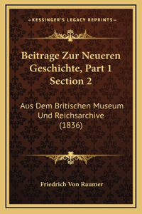 Beitrage Zur Neueren Geschichte, Part 1 Section 2