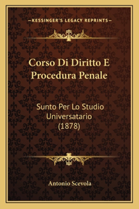 Corso Di Diritto E Procedura Penale