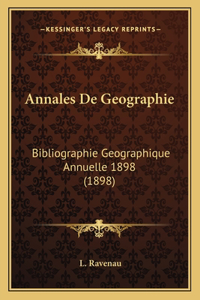 Annales De Geographie