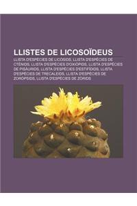 Llistes de Licosoideus