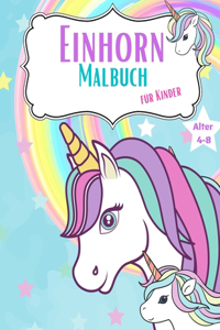 Einhörner Malbuch für Kinder
