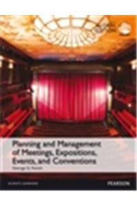 Planning and Management of Meetings, Expositions, Events and Conventions, Global Edition