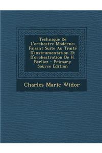 Technique de L'Orchestre Moderne
