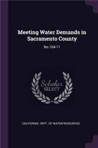 Meeting Water Demands in Sacramento County