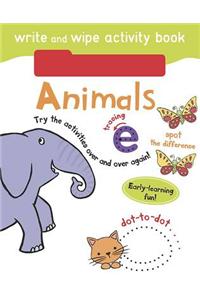 Write and Wipe Activity - Animals