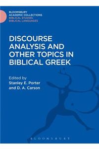 Discourse Analysis and Other Topics in Biblical Greek