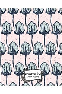 Notebook Line Flower Pattern No.2