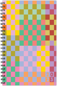 Colorful Checkerboard 6.5 X 8.5 Softcover Weekly Planner