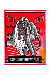 Elephant and Globe Graduation Greeting Card