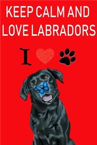 keep calm and love labradors - Notebook